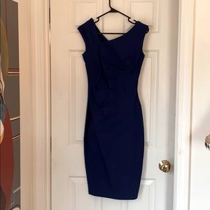 Royal blue pencil dress